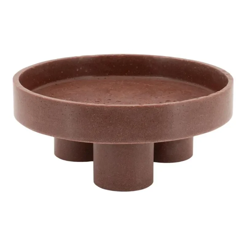 Kori Tablett 30x30x12,5 cm Kunstharz Rot