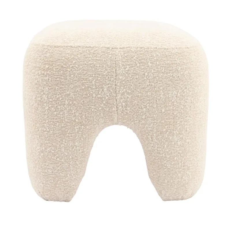 Bayo Hocker 46x46x43 cm Polyester beige