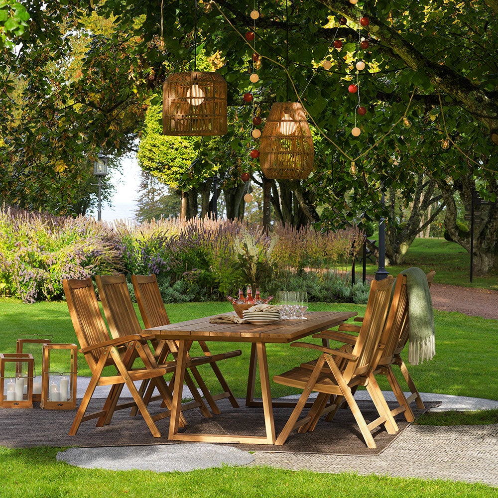 Veronica Sessel Natur Teakholz