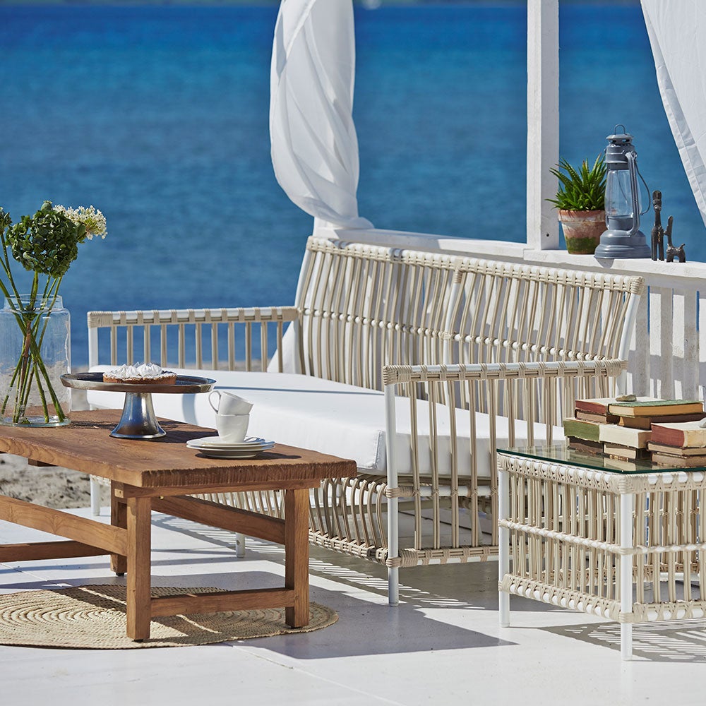 Alfred Couchtisch 55x140 cm Teakholz