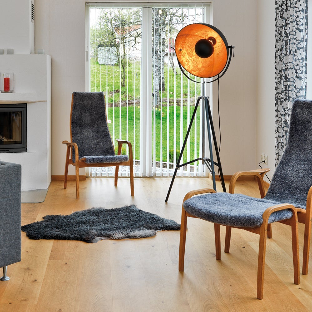 Captain Stehleuchte schwarz/gold