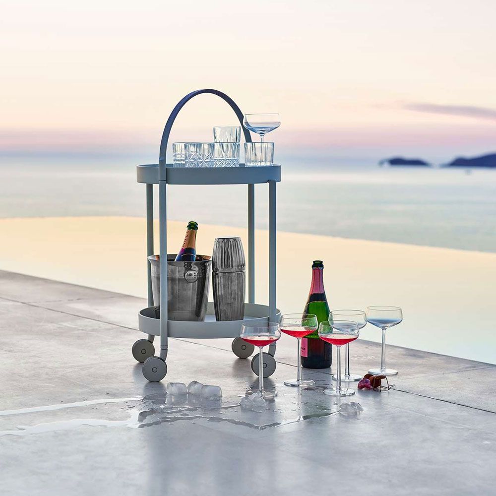 Roll Trolley / Beistelltisch Lava Grau