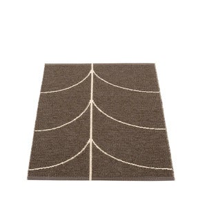 Gewebter Teppich Leif Dark Brown 70x90 cm