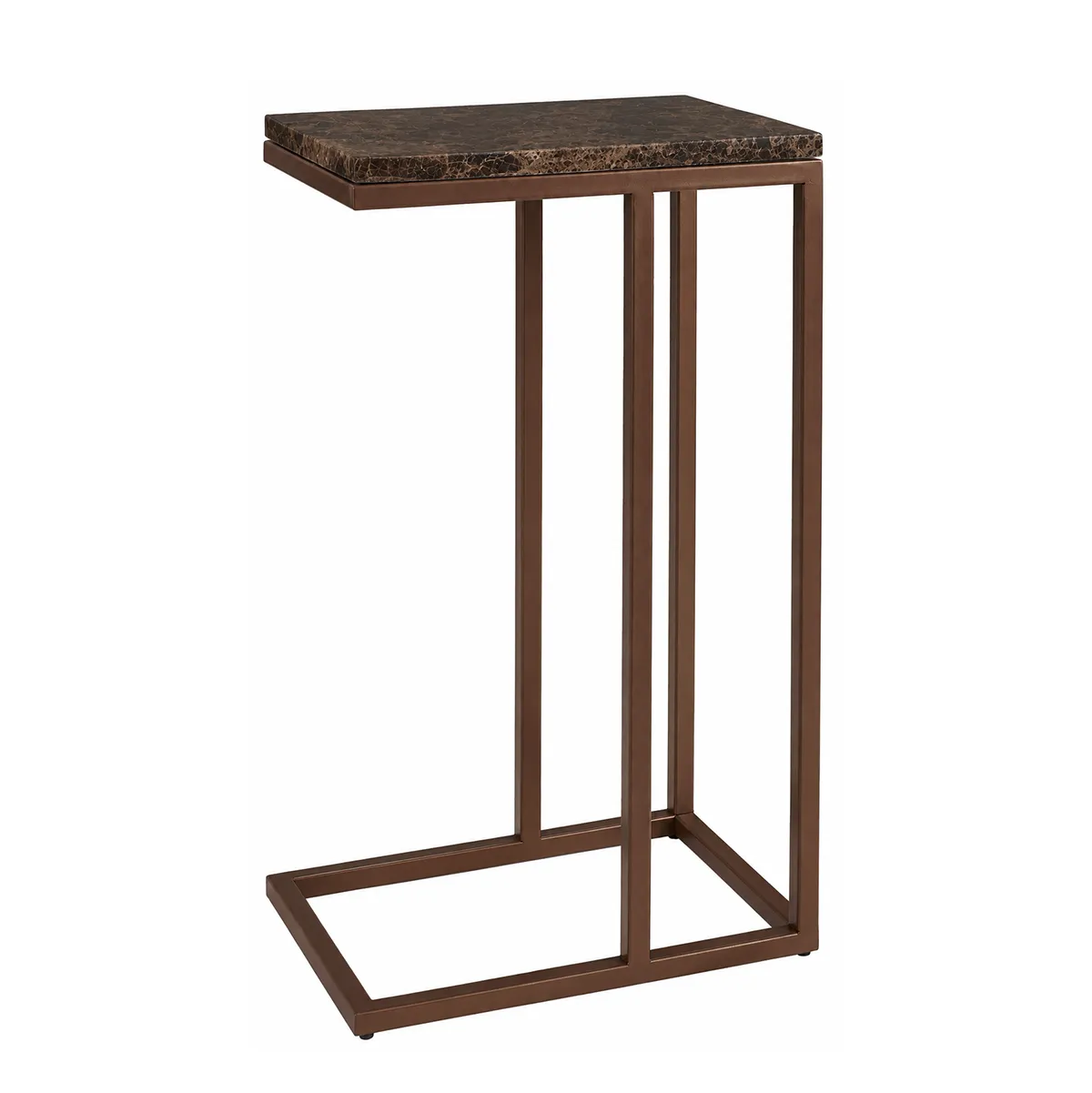 Beistelltisch aus Marmor Taro Slim Dark brown