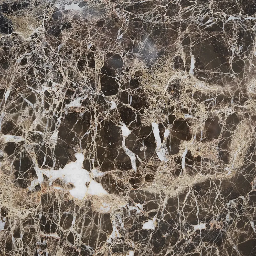 Brooksville Couchtisch 90x90 cm brauner marmor/weiß pigmentierte eiche