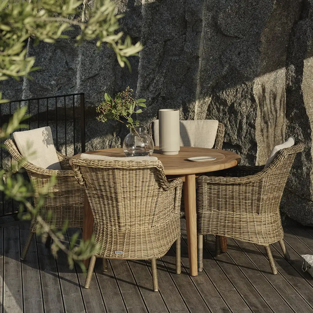 Lilja Esstisch 120 Teakholz