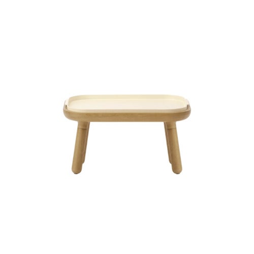Paff Beistelltisch niedrig Eiche/Pearl White