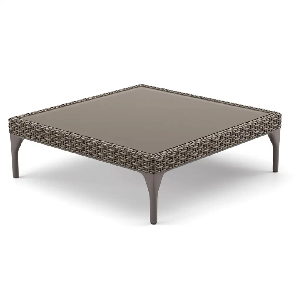 MU Couchtisch 90x90 Glas vulcano