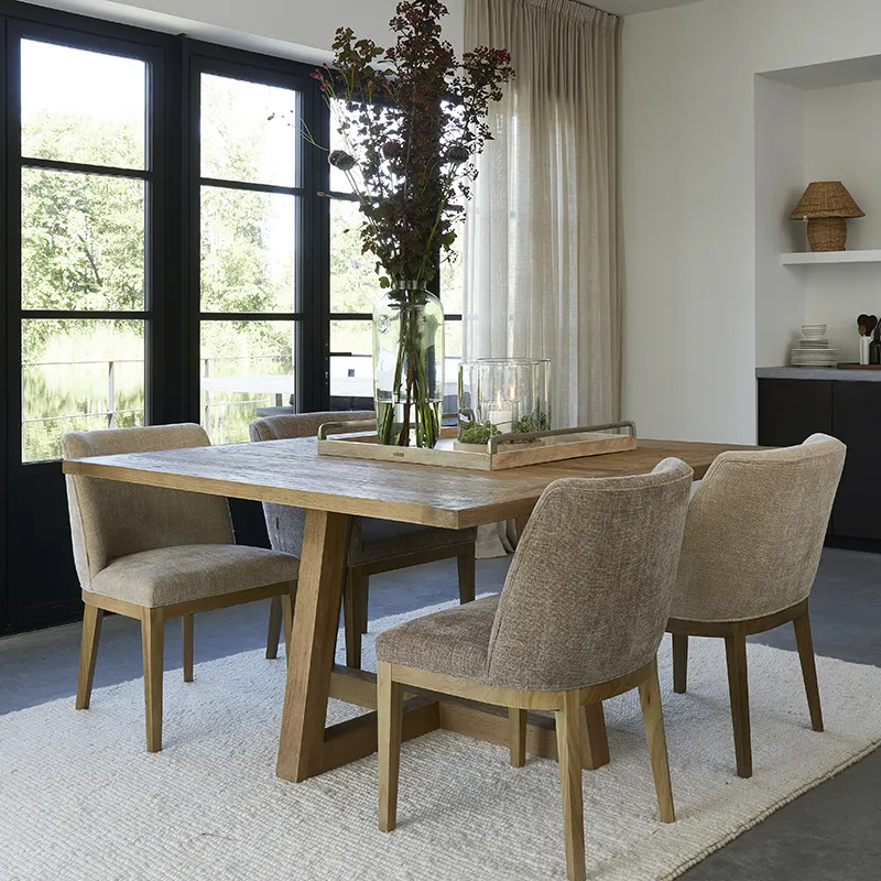 Whistler Dining Armchair montmartre weave natural linen