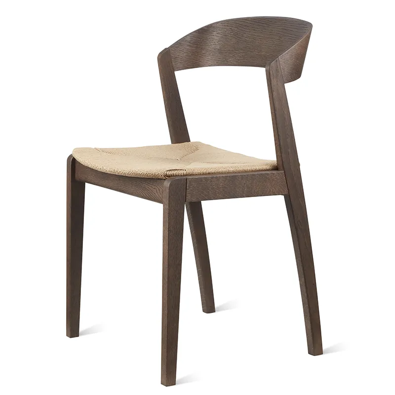 SM827 Esszimmerstuhl Eiche Mokkabraun Lackiert Geölt