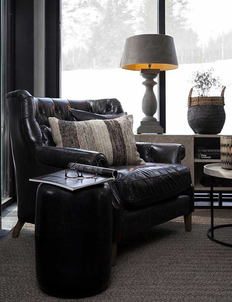 Lorenzo Beistelltisch 32 cm Schwarz