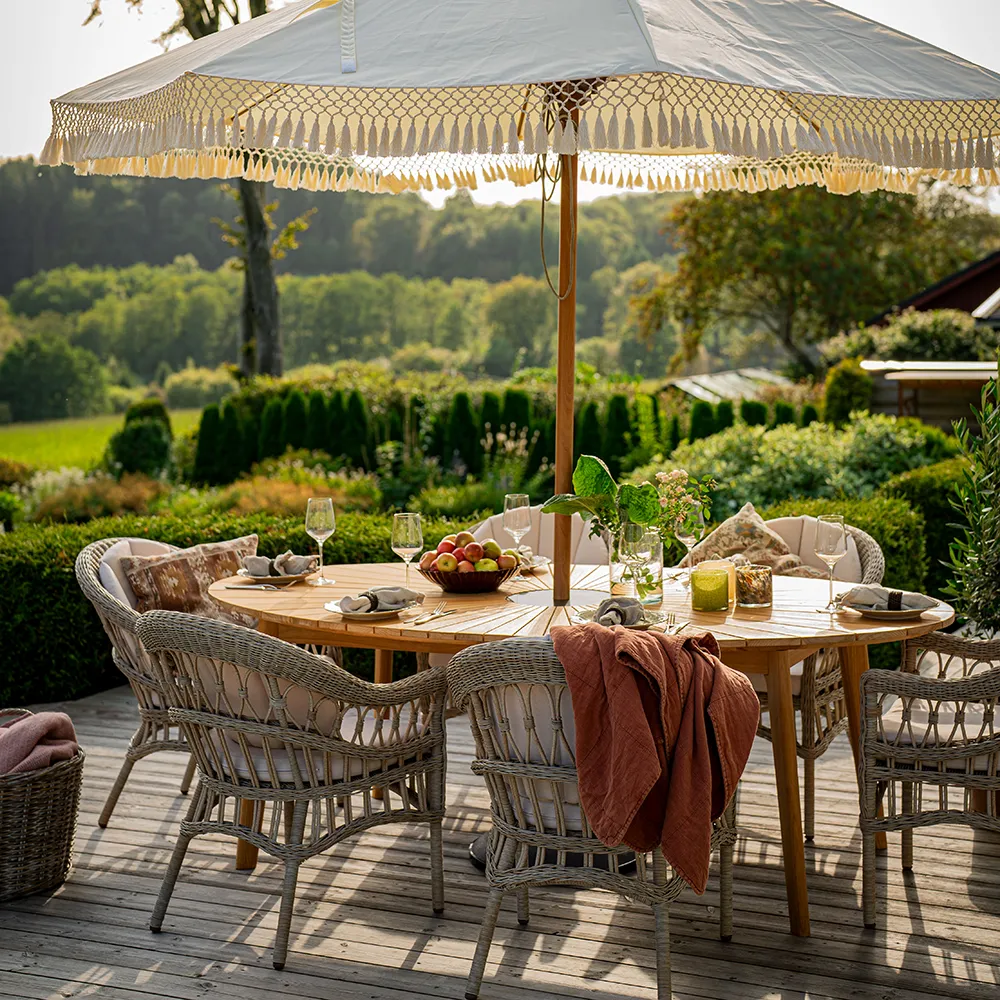 Sonnenschirm mit Fransen Ø300 cm