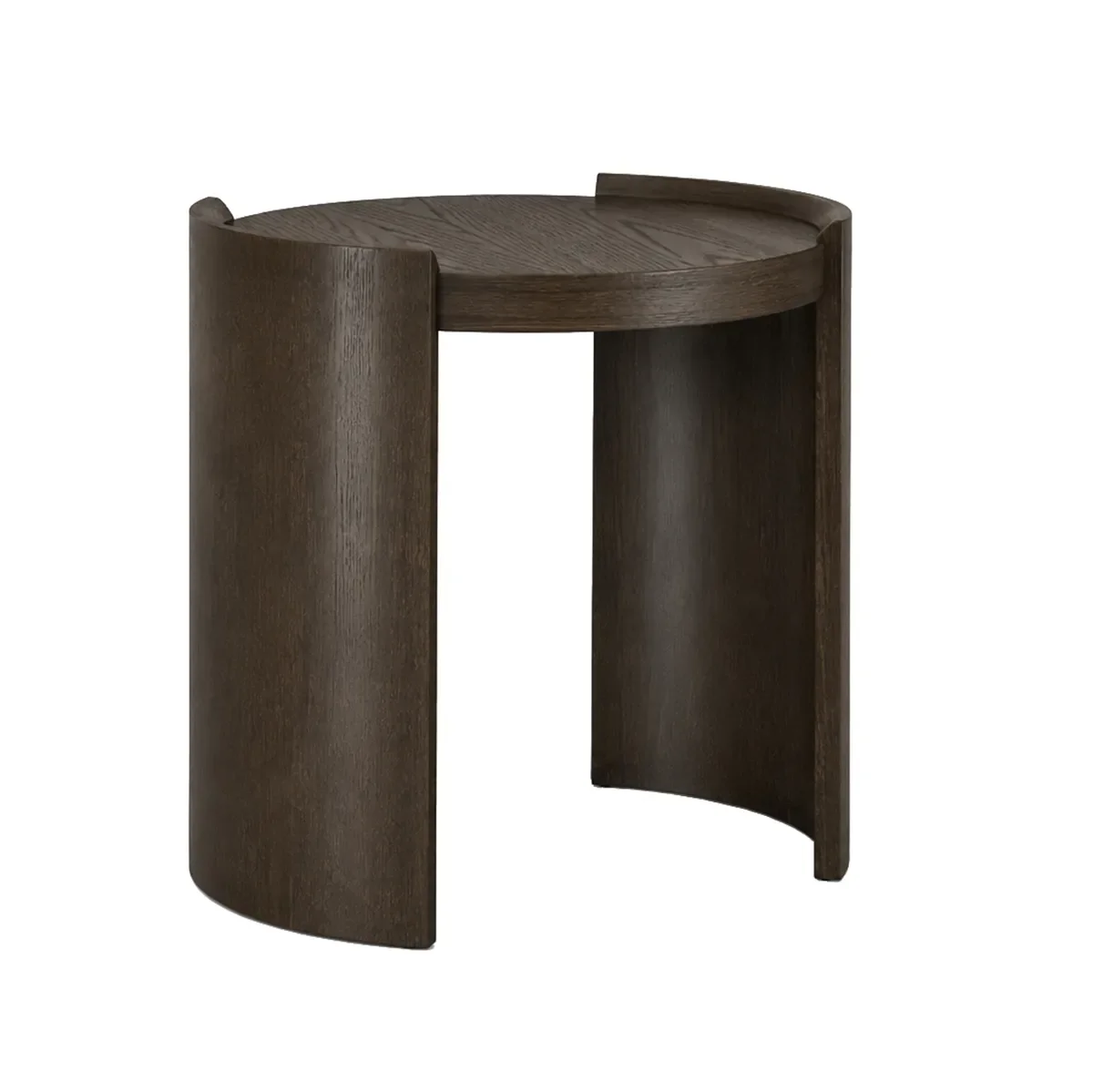 Runder Beistelltisch Oakland Ø 55 cm US brown