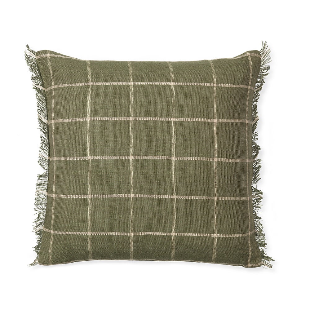 Calm Kissenbezug 50x50- Olive/Off-white