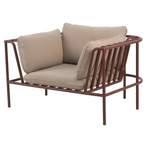 Collier sessel  Zin red / Teddy beige