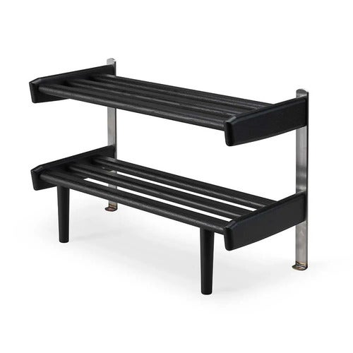 Meja Schuhregal Floor 59 cm Eiche schwarz gebeizt