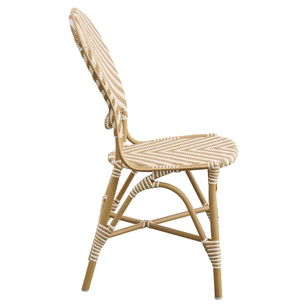Isabell outdoor Esstischstuhl ivory/honey