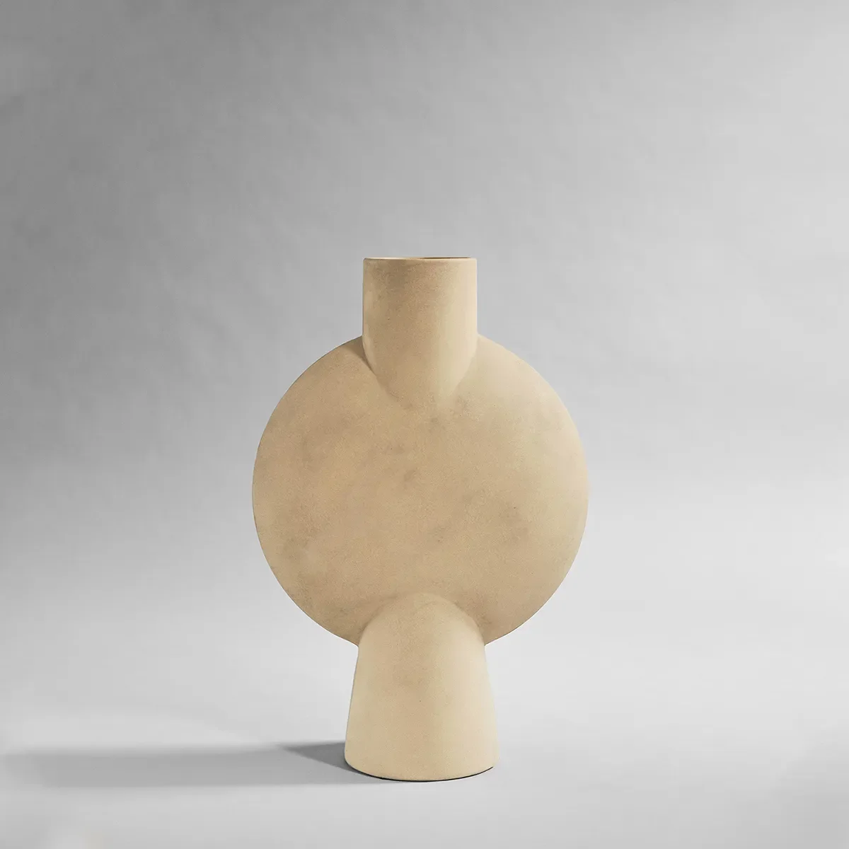 Handbemalte Vase Sphere Bubl Hexa Sand H60 cm