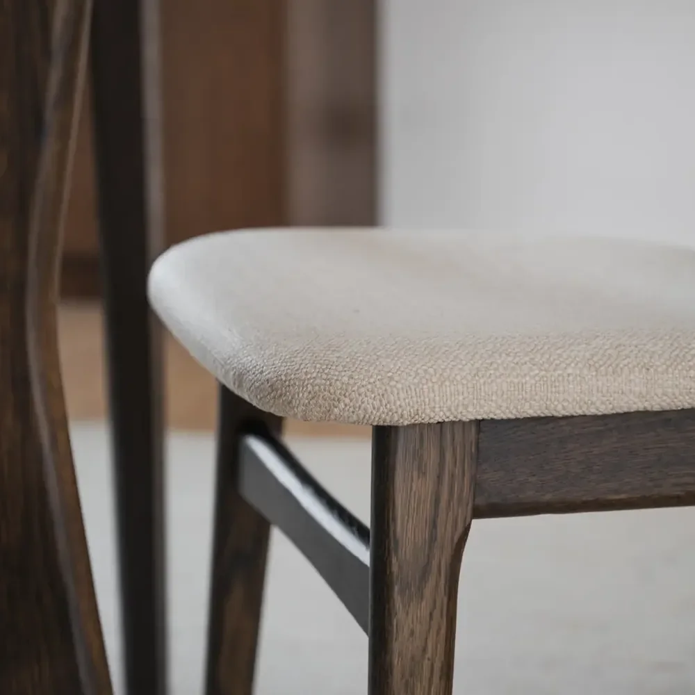 Rodham Stuhl braun Eiche/beige