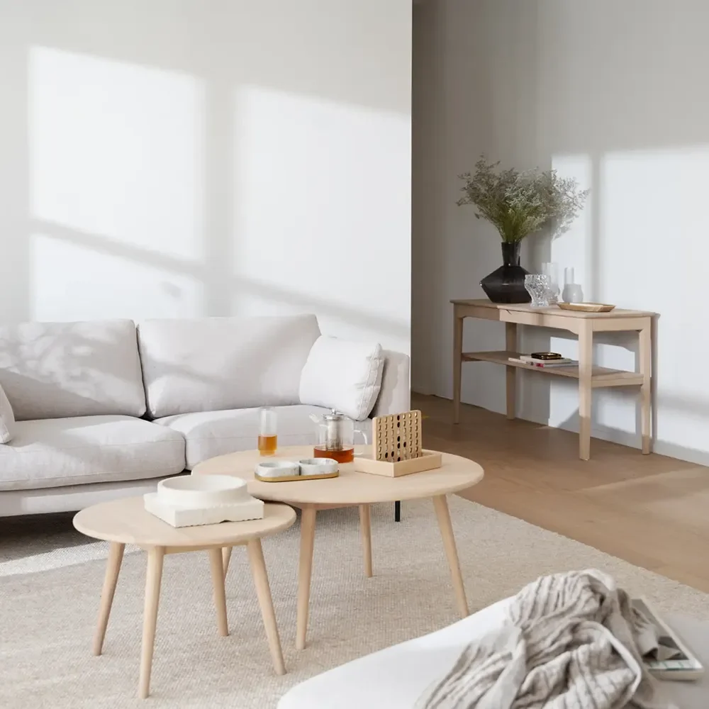 Markham Konsolentisch Eiche weiß pigmentiert