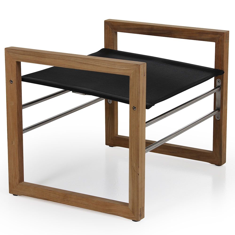 Vevi Fußschemel natur/schwarz