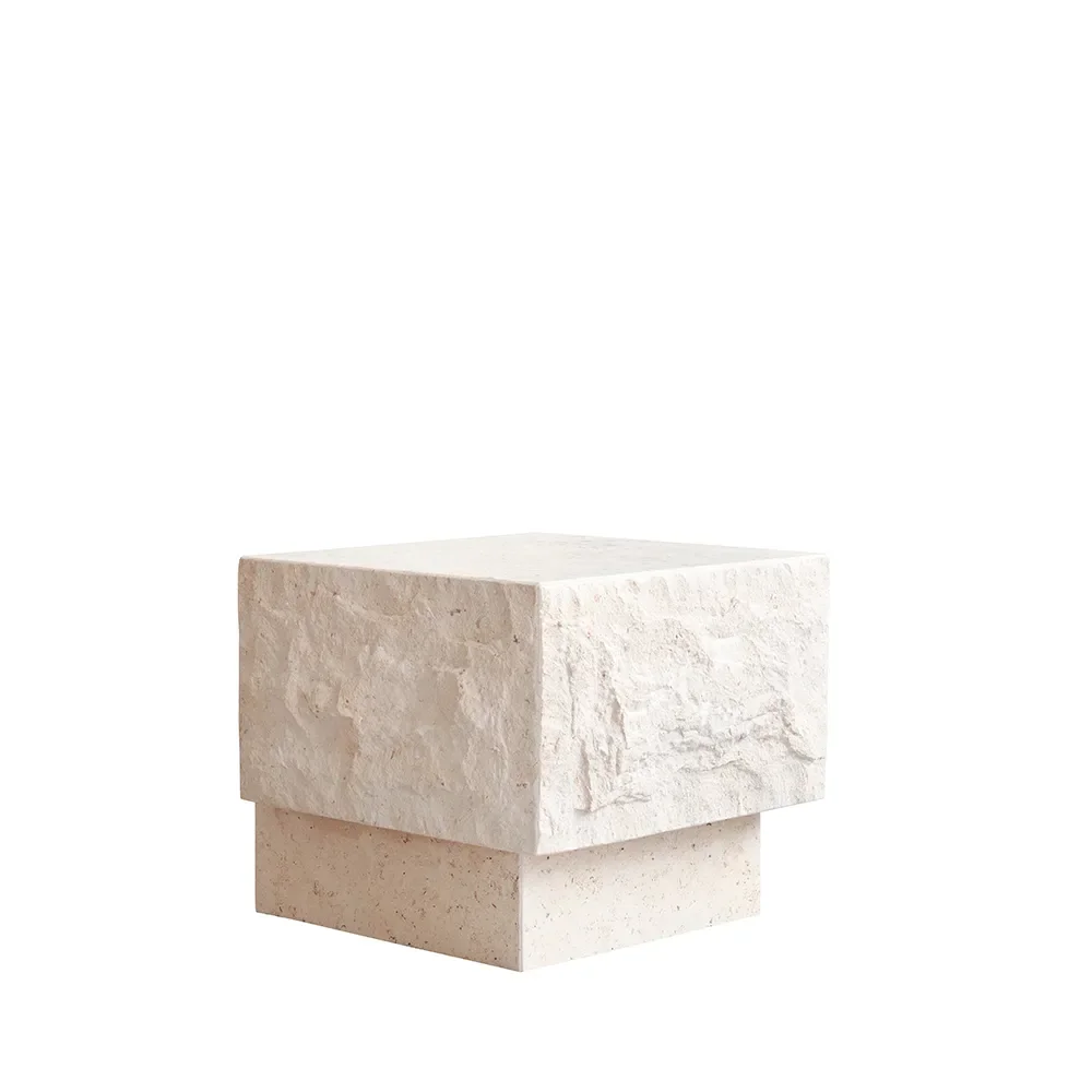 Temple Couchtisch, niedrig – Limestone
