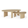 Boomerang Couchtisch Eiche 126x74 cm