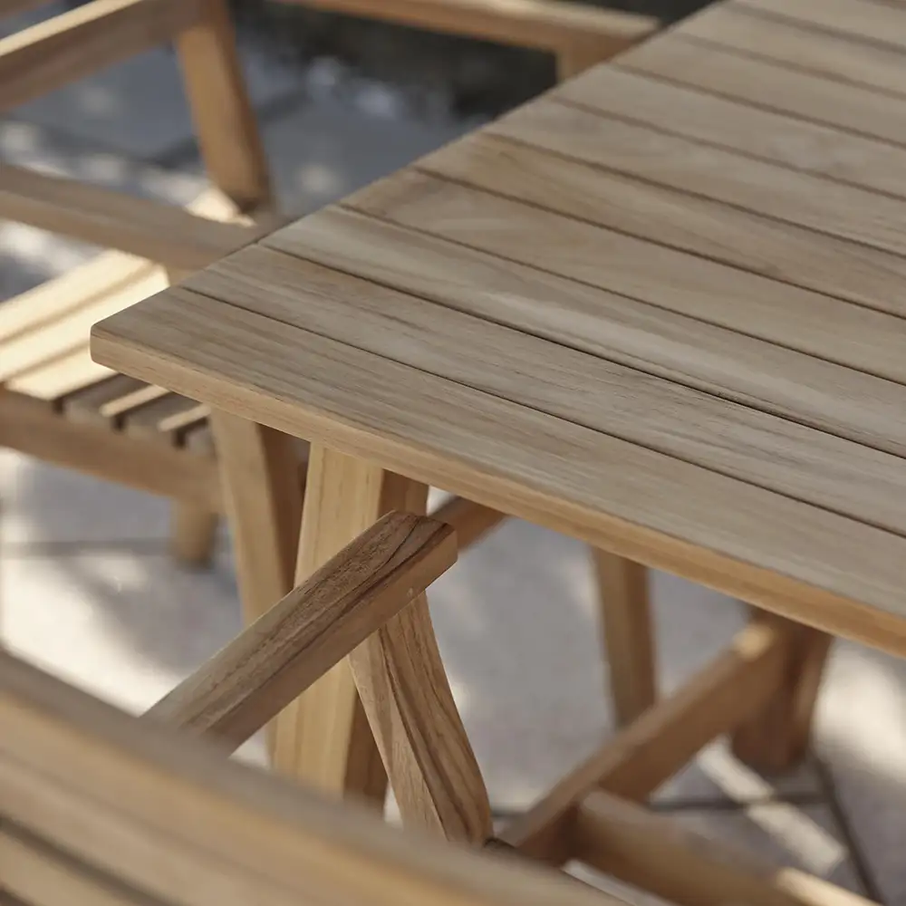 Keros Esstisch 90x160 cm Teakholz