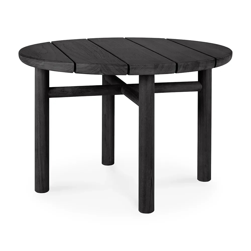 Quatro Couchtisch Ø68 cm Schwarz