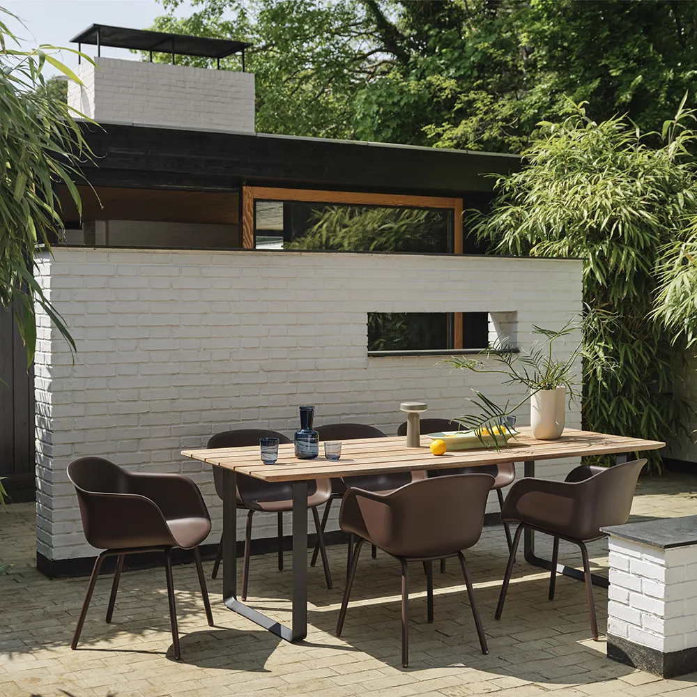 70/70 Esstisch 225x90 cm Sapele Mahogany/Anthracite Black