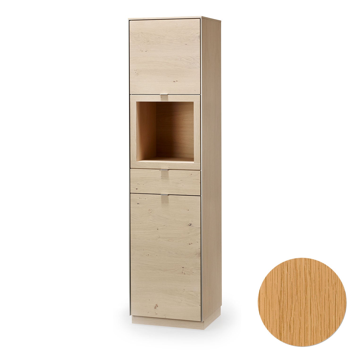 Sm914 Vitrinenschrank Eiche Naturöl