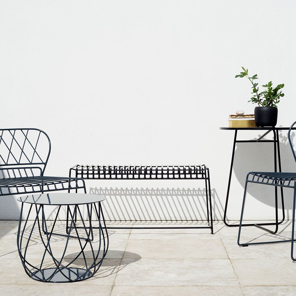 Resö Bank 100cm Grau