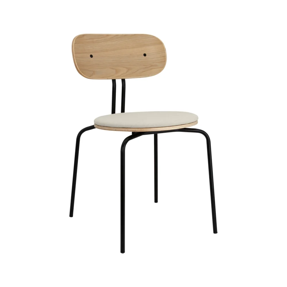 Curious Esszimmerstuhl Eiche/Schwarzes White Sands