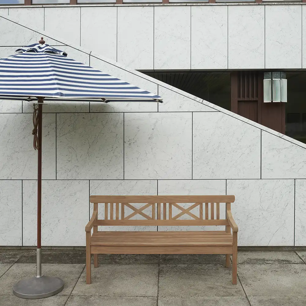 Messina Sonnenschirm Ø270 cm Dunkelblau Gestreift