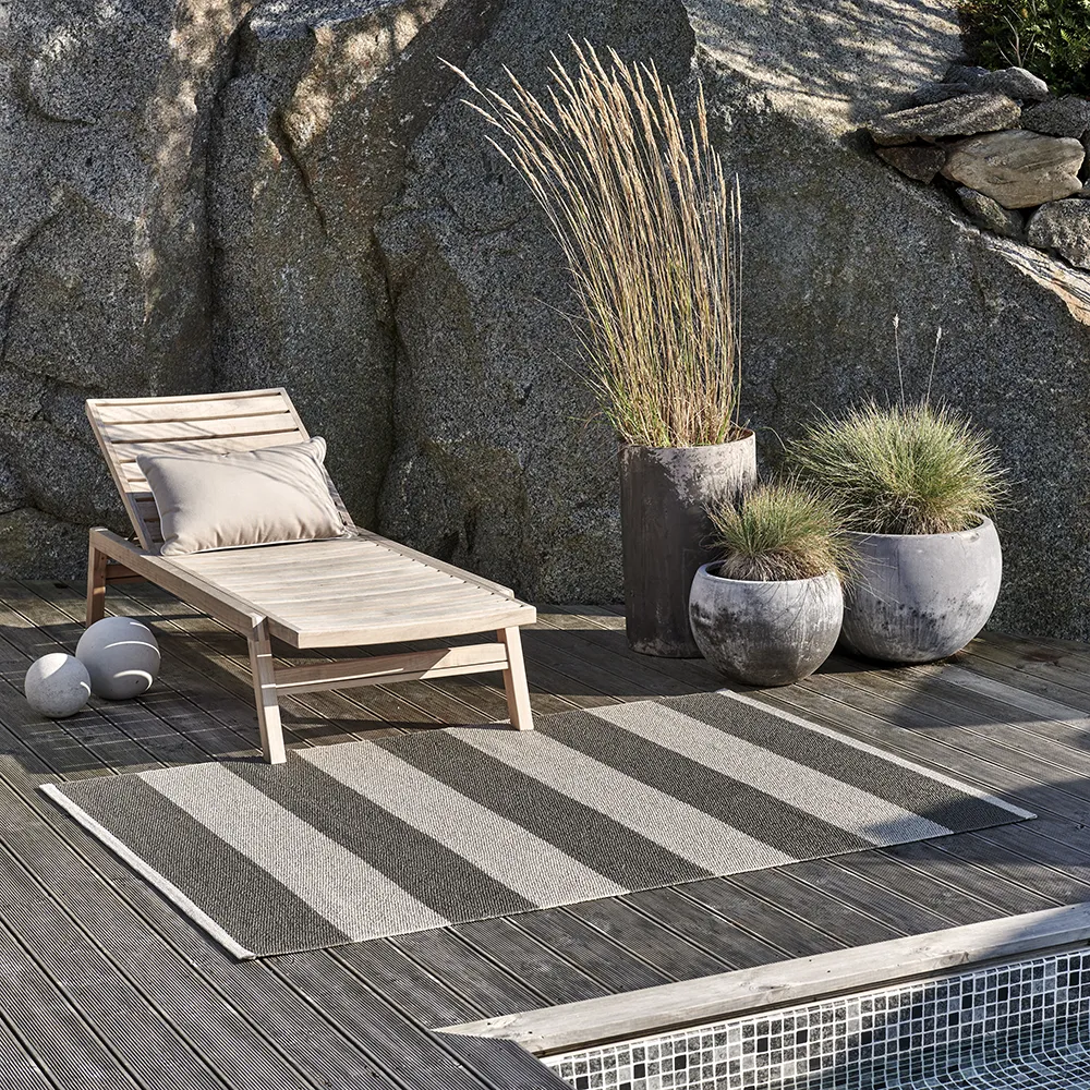 Bob Teppich Charcoal/Linen 140 x 180 cm