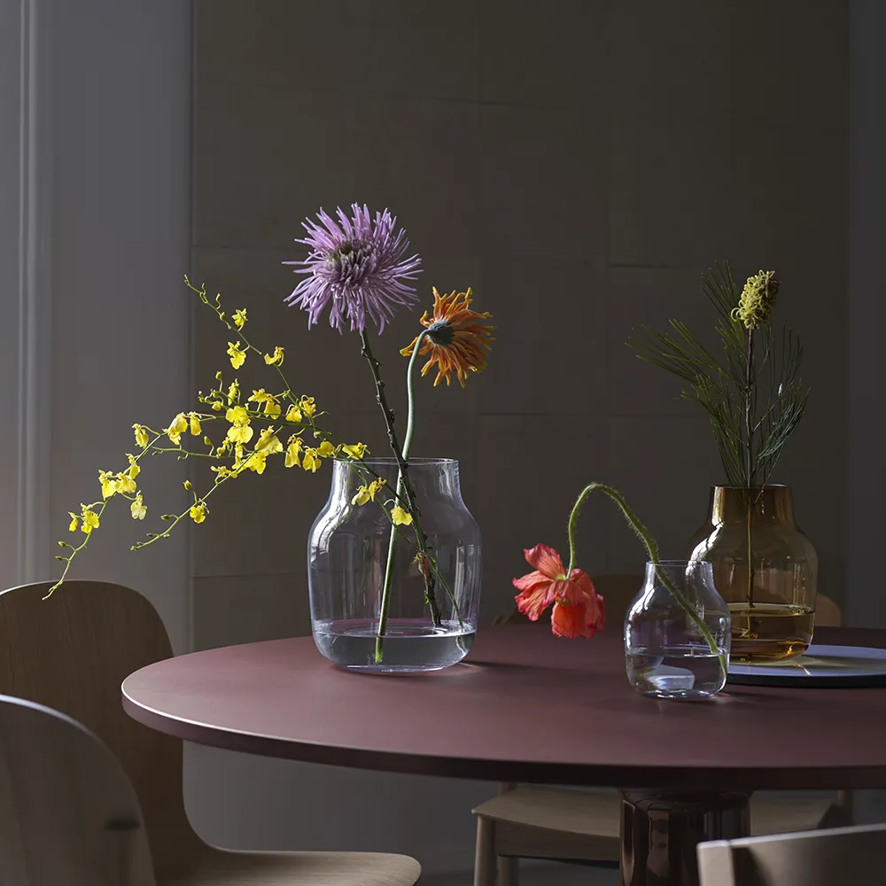 Silent Vase Ø15 cm Clear