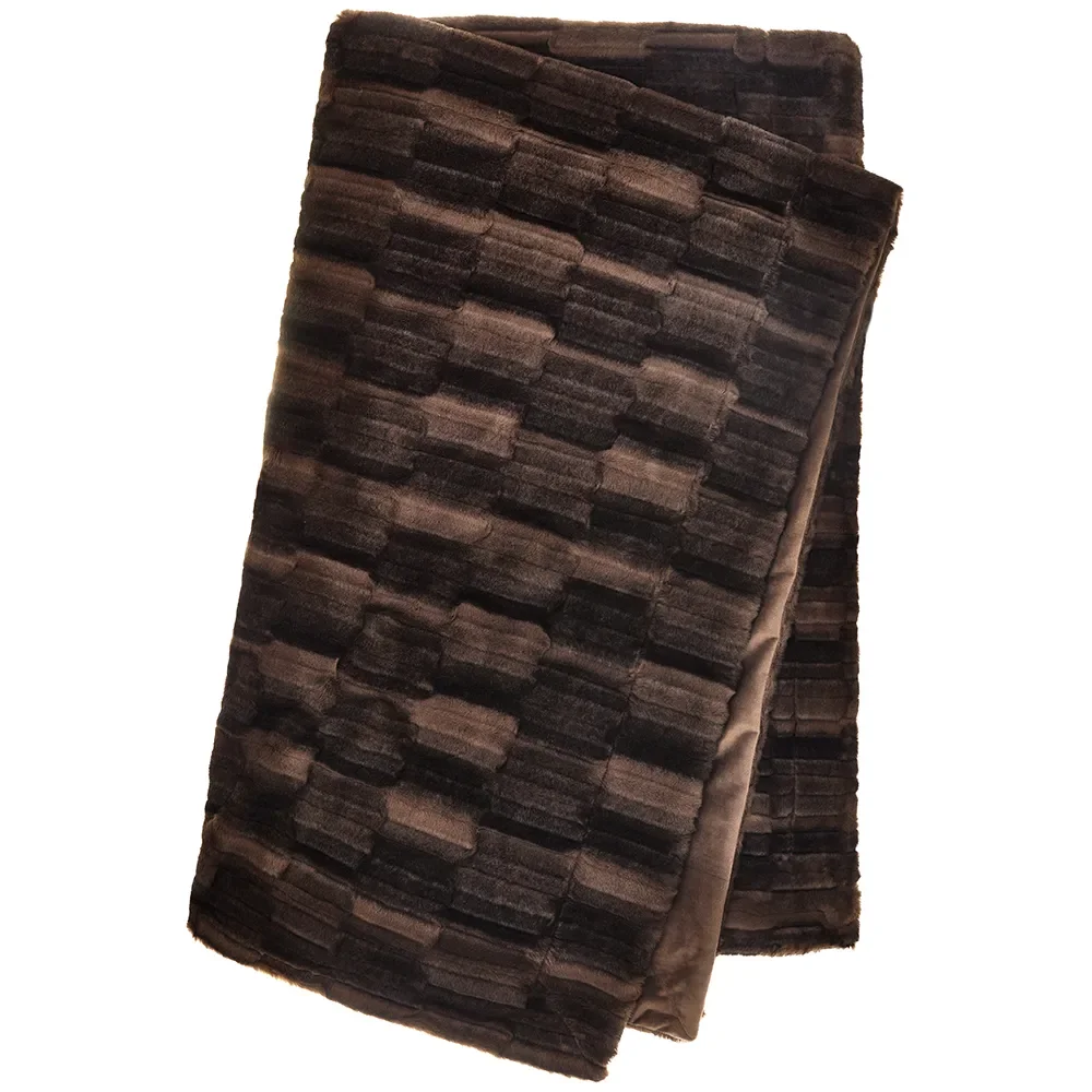 Skinnwille, Browny Decke 140x220 Cm Chocolate