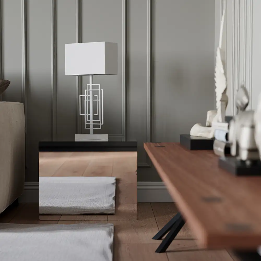 Paragon Tischleuchte 69 cm weiß