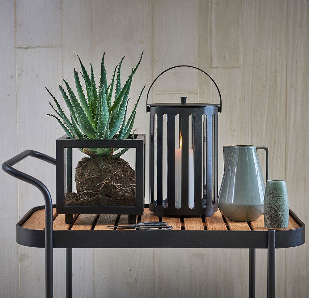 Roll Servierwagen Schwarz