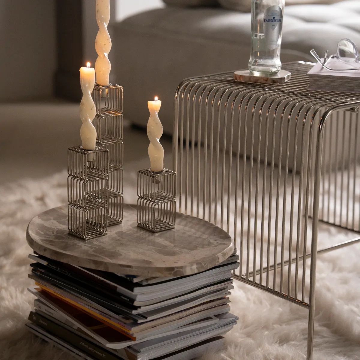 Candle holder WireWorks 6,5x6x10 cm / 6,5x6x20 cm / 6,5x6x25 cm