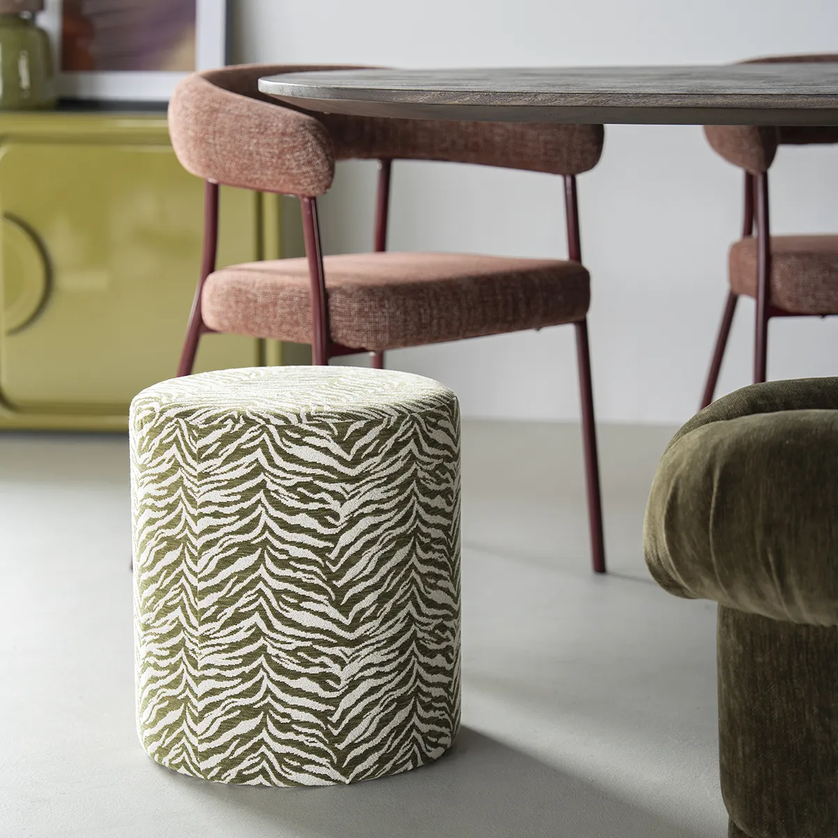 Hocker Tigra Green H42 cm