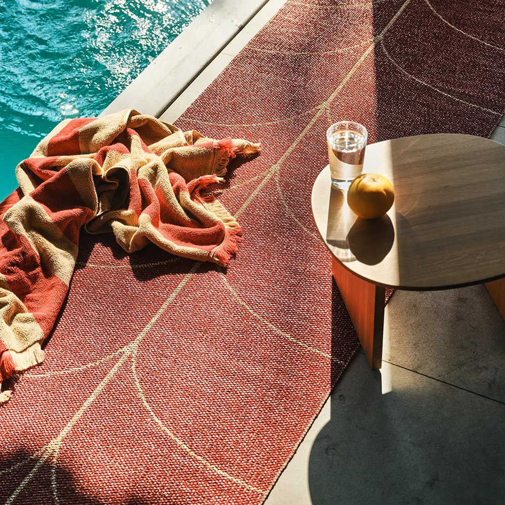 Gewebter Teppich Leif Berry 70x90 cm