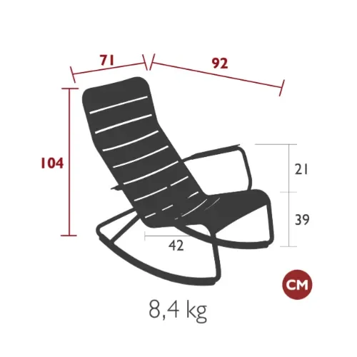 Luxembourg schaukelstuhl Rosemary