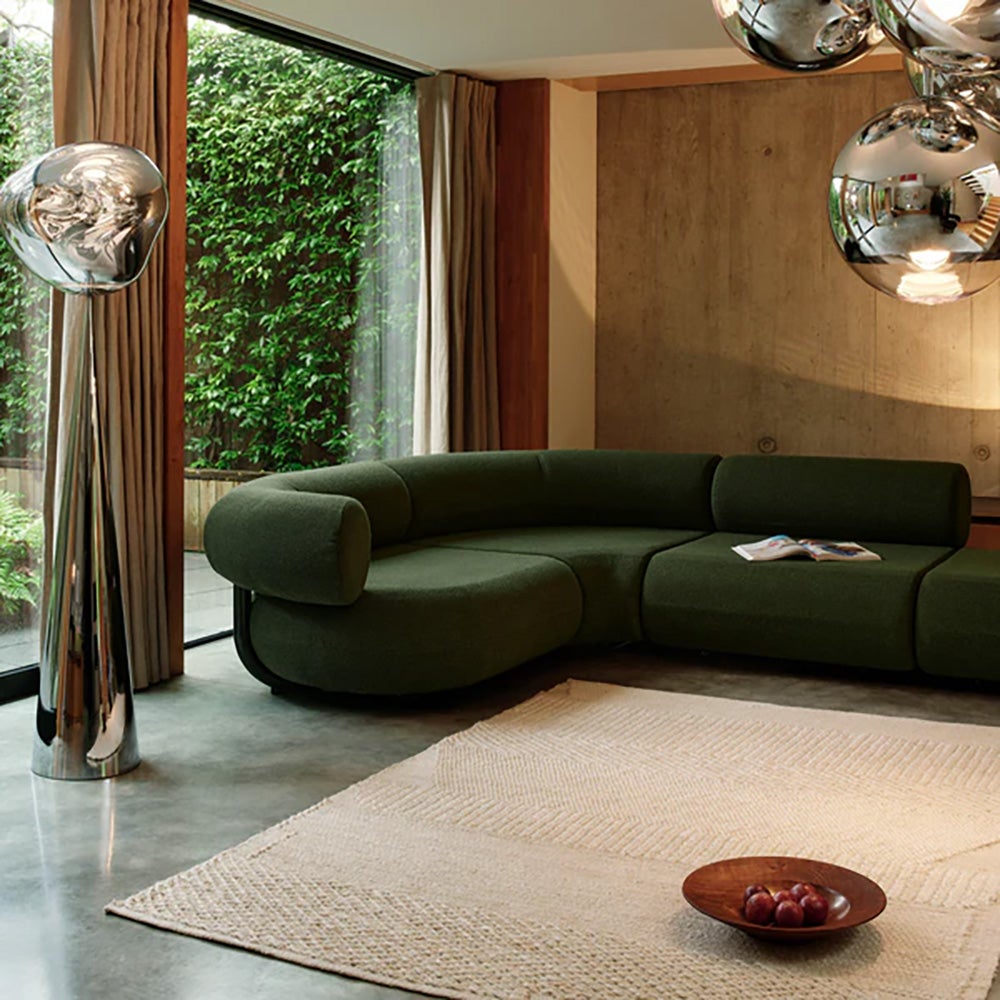 Knotty teppich weiß 170 x 240cm