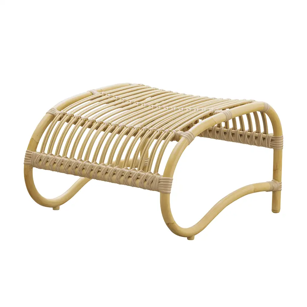 Teddy Hocker Kunststoff Rattan Natur