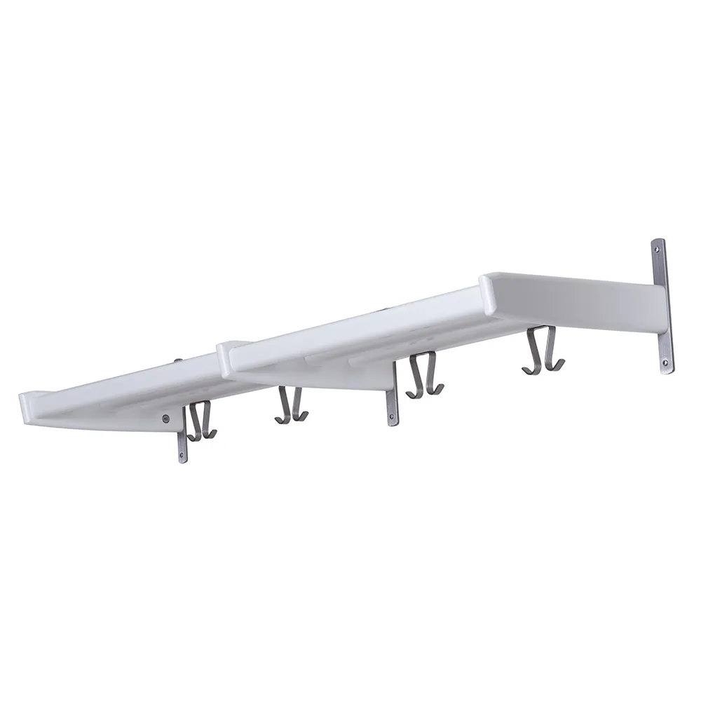 Meja Hutablage 115 cm Birke weiß lackiert