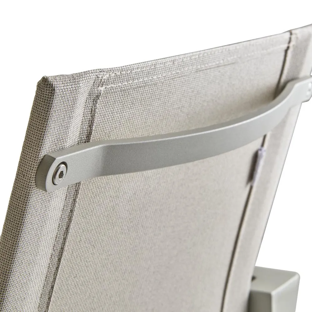 Delia Stapelstuhl Light Grey/Textilene