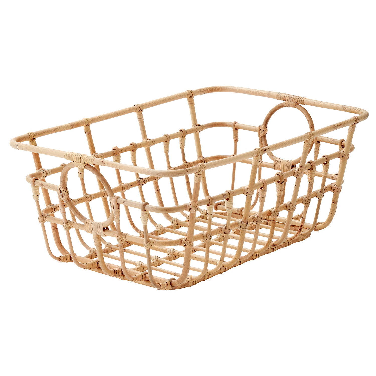 Carry Me Basket Niedrig Natur Rattan