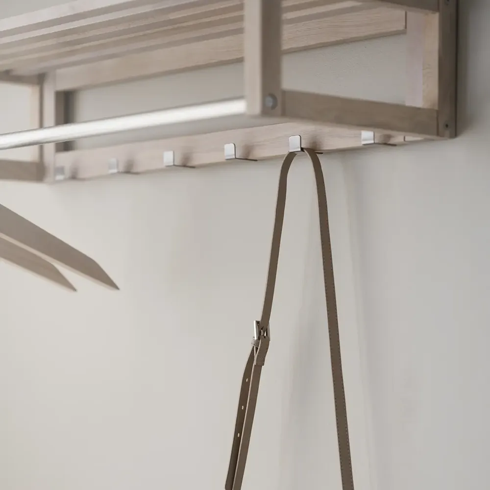 Confetti Hutablage 80x30 cm weiß pigmentierte Eiche