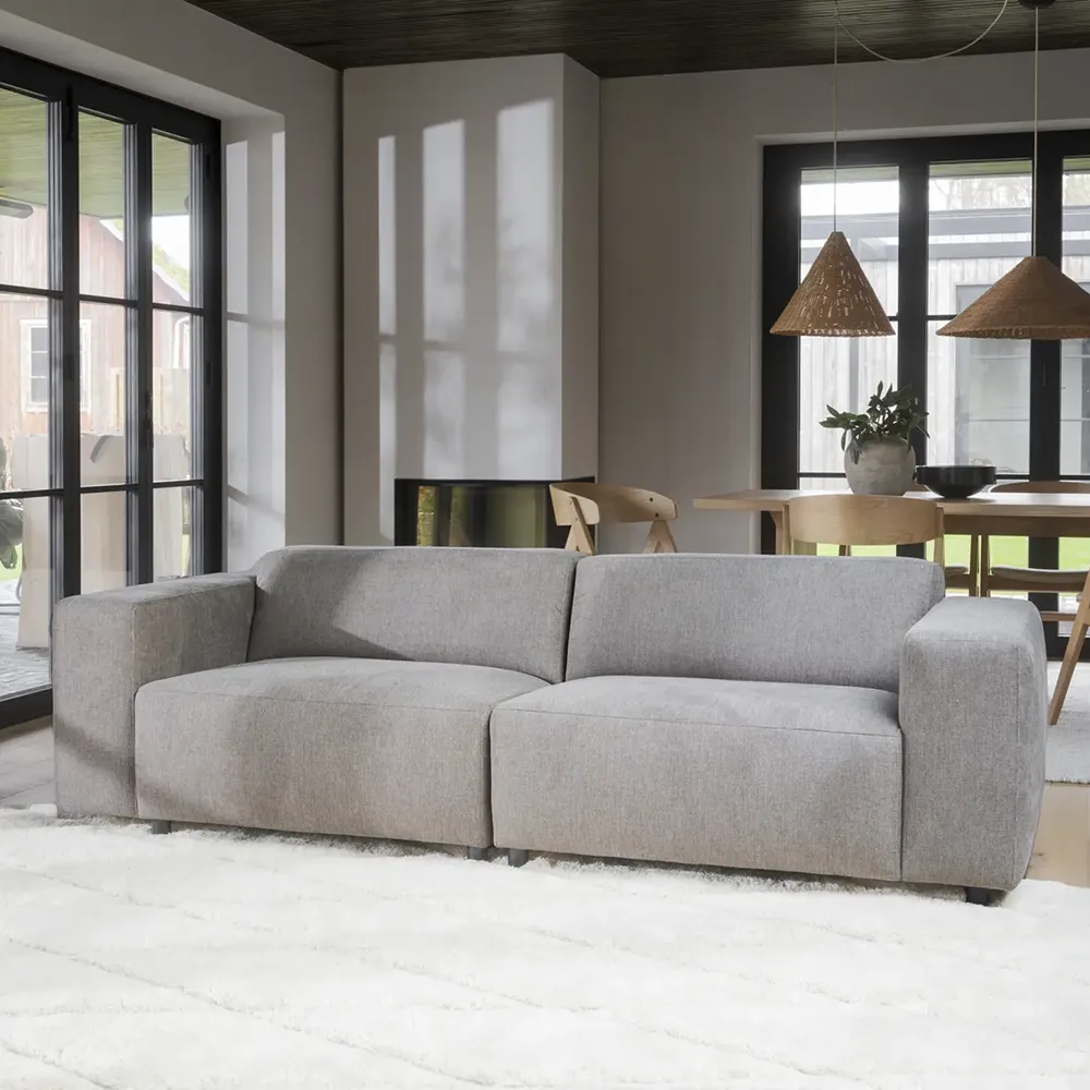 Willard Sofa 3-Sitzer Stoff Brenda beige